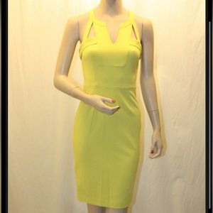BCBG MaxAzria Macie cocktail dress.  Dark Lime.  Size 4